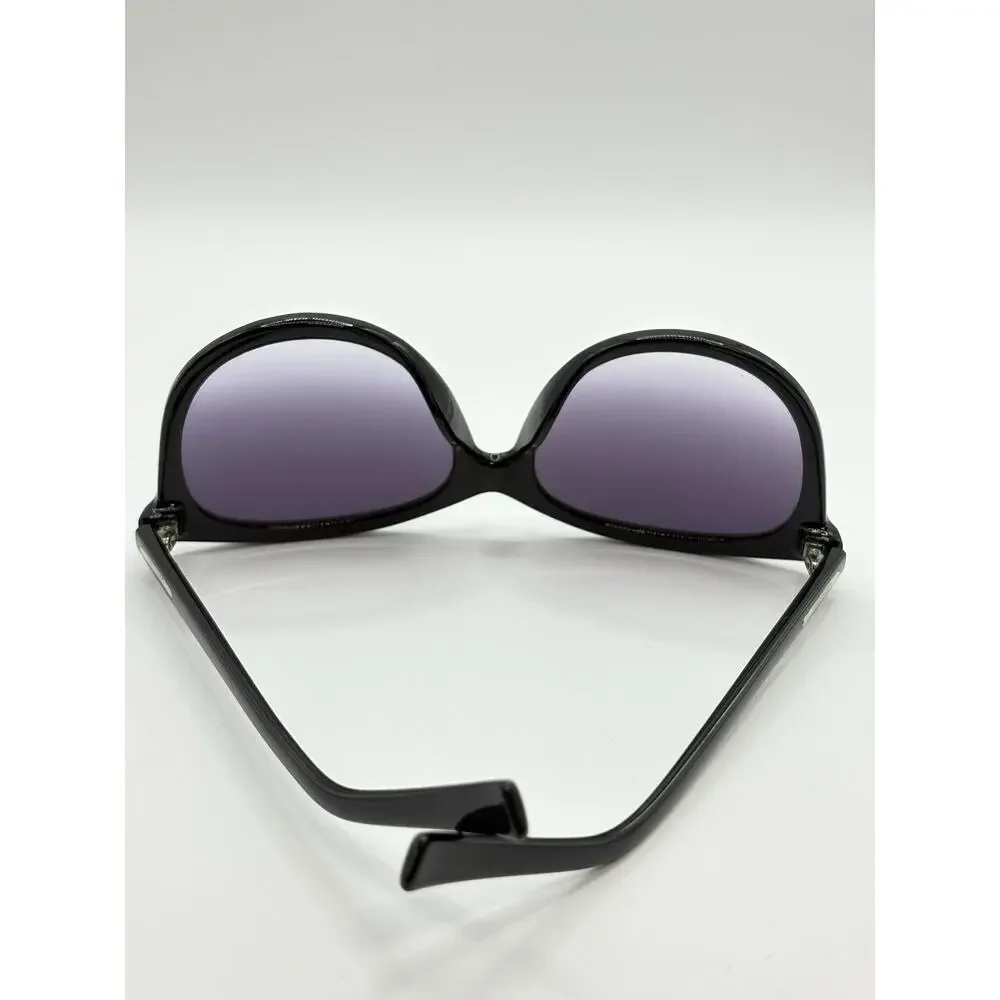 Calvin Klein Sunglasses Black Oval Gradient Lenses Women 58mm